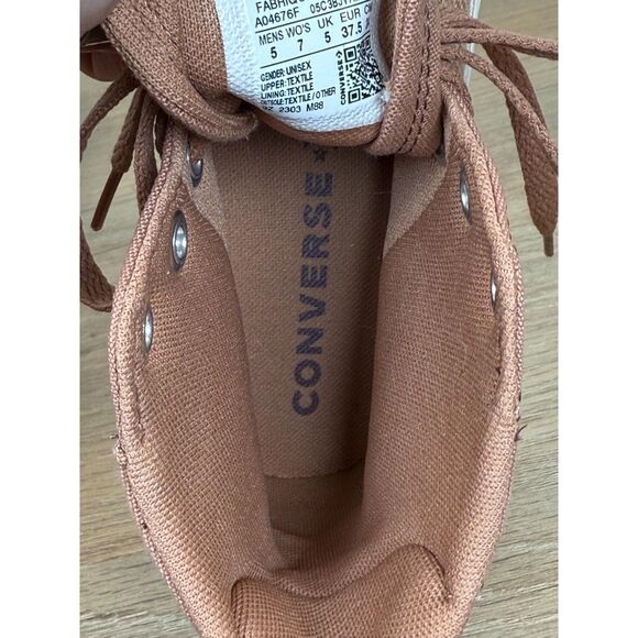 Converse Women's Size 7 Brown Chuck Taylor All Star Patchwork Sneakers Shoes - Picture 12 of 13